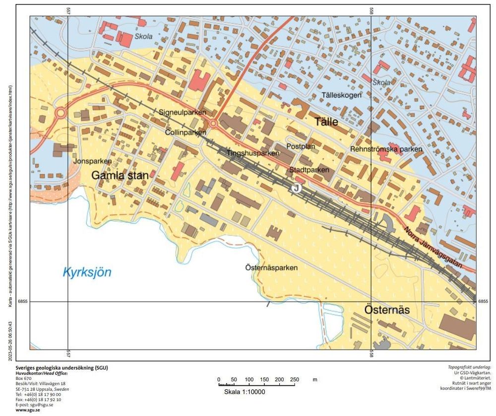 Jordarter 1:25 000 – 1:100 000 (Källa: SGU).